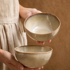 Bowl de Cerâmica Vintage com Bordas Irregulares