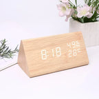 Led estudante despertador simples relógio de parede exibição temperatura controle som relógio mesa desktop decoração casa jardim