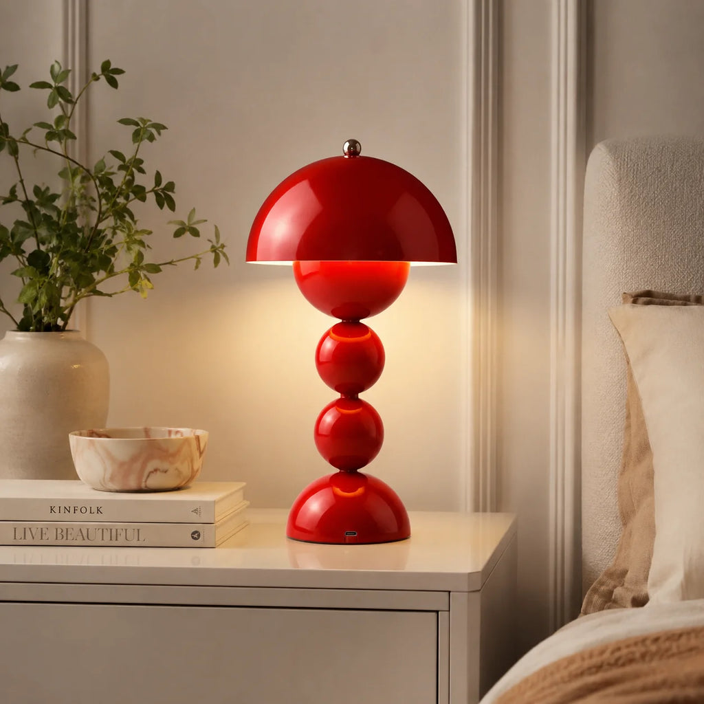 Luminária de Mesa LED Nórdica com Interruptor Táctil, 3 Cores, Dimerização Contínua, Luminária Criativa para Decoração de Casa e Escritório