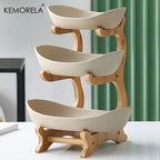 Cesta De Frutas Secas De Plástico Moderno Criativo, Prato de Lanche, Suporte De Bolo, Saladeira, Placa para Sala De Estar Em Casa, 2 ou 3 Camadas