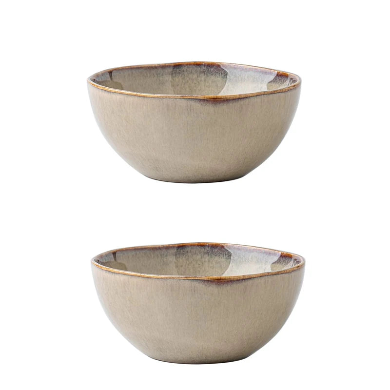 Bowl de Cerâmica Vintage com Bordas Irregulares