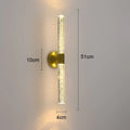 Luz de parede de luxo nórdico para decoração doméstica, lâmpada de parede interior, sala de estar, quarto, fundo de cabeceira