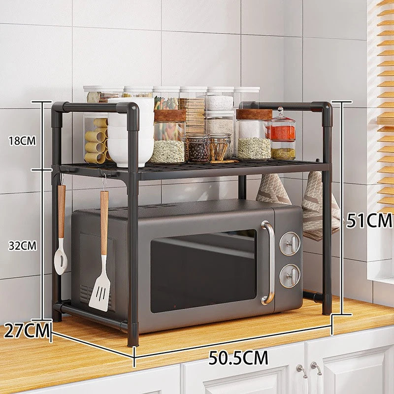 Organizador de Bancada Expansível para Micro-ondas