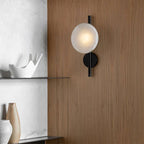 Nordic cinza branco vidro transparente 20cm luz de parede ouro preto metal lâmpada g9 para quarto salão restaurante corredor arandela