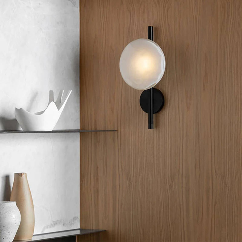 Nordic cinza branco vidro transparente 20cm luz de parede ouro preto metal lâmpada g9 para quarto salão restaurante corredor arandela