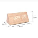 Led estudante despertador simples relógio de parede exibição temperatura controle som relógio mesa desktop decoração casa jardim