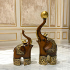 Escultura de Animal com Imitação de Madeira, Artesanato Criativo em Resina para Decoração de Quarto, Sala de Estar, Estudo, Entrada e Mesa