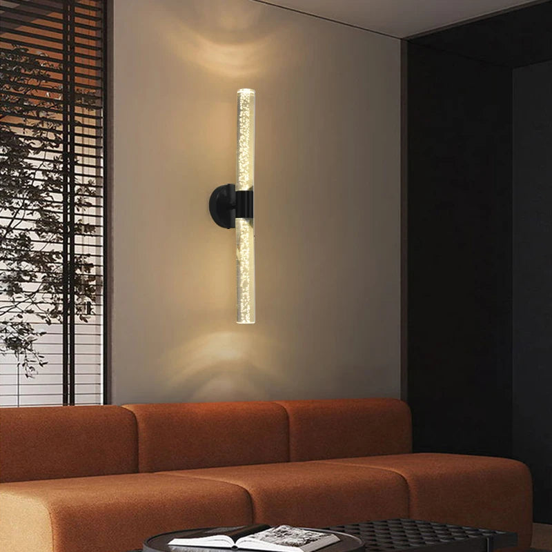 Luz de parede de luxo nórdico para decoração doméstica, lâmpada de parede interior, sala de estar, quarto, fundo de cabeceira