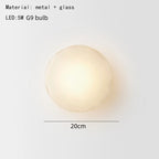 Nordic cinza branco vidro transparente 20cm luz de parede ouro preto metal lâmpada g9 para quarto salão restaurante corredor arandela