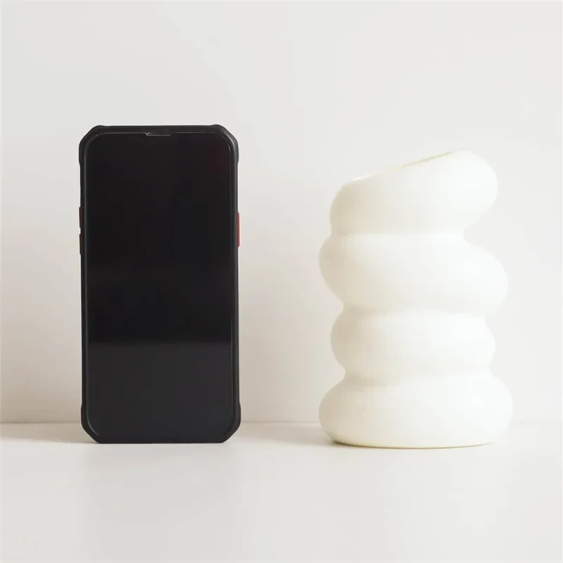 Vaso Decorativo Escultórico Branco