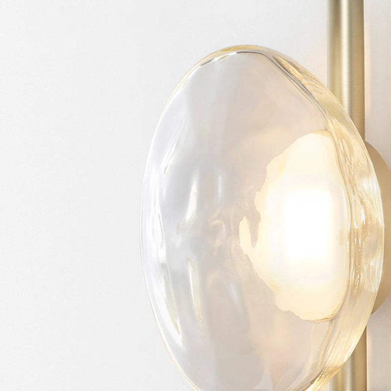 Nordic cinza branco vidro transparente 20cm luz de parede ouro preto metal lâmpada g9 para quarto salão restaurante corredor arandela