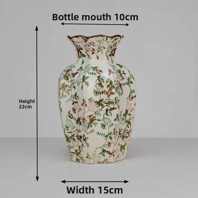 Vasos decorativos de porcelana azul e branca chinesa, vasos de cerâmica retrô, decorações para casa, sala de estar, escritório, artesanato, presentes.