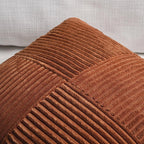Ruggine boho decorativo lance travesseiro cobre 18x18 Polegada para sofá cama, fazenda outono decoração de casa, macio corss veludo retalhos