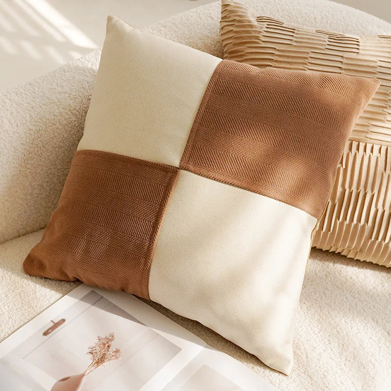 Capa de Almofada Marrom Vintage