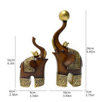 Escultura de Animal com Imitação de Madeira, Artesanato Criativo em Resina para Decoração de Quarto, Sala de Estar, Estudo, Entrada e Mesa