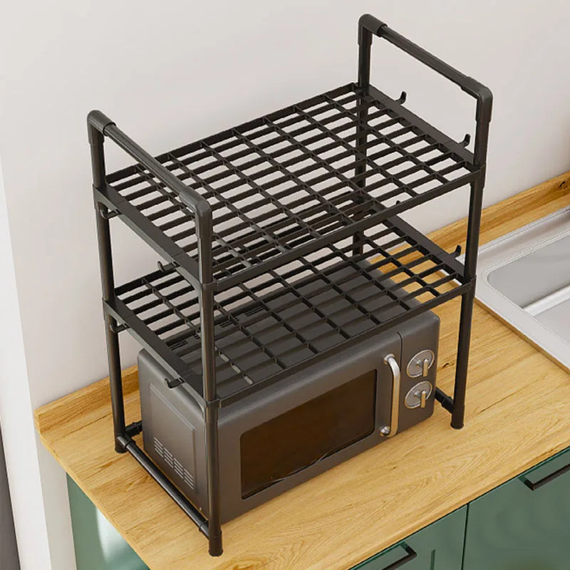 Organizador de Bancada Expansível para Micro-ondas