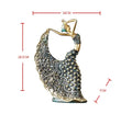 Peacock Dancer Modelo Escultura Cerâmica, Estátua De Arte Abstrata, Decoração De Atmosfera De Luxo, Home Sala De Estar