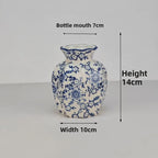 Vasos decorativos de porcelana azul e branca chinesa, vasos de cerâmica retrô, decorações para casa, sala de estar, escritório, artesanato, presentes.