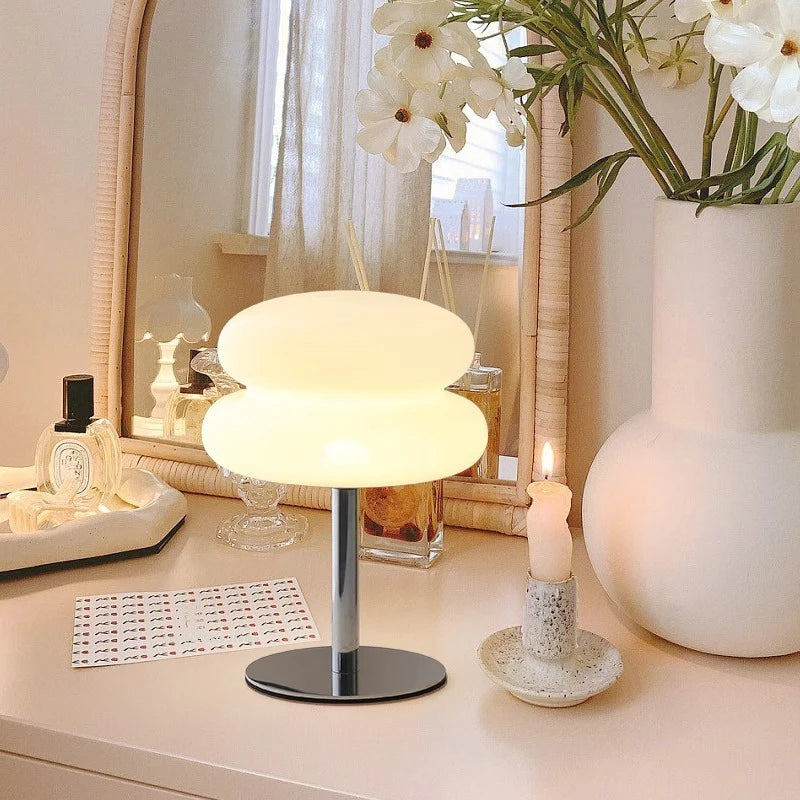 Candeeiro de mesa quarto lâmpadas usb plug led cogumelo candeeiro de mesa sala de estar sala de jantar iluminação ambiente (não vidro)