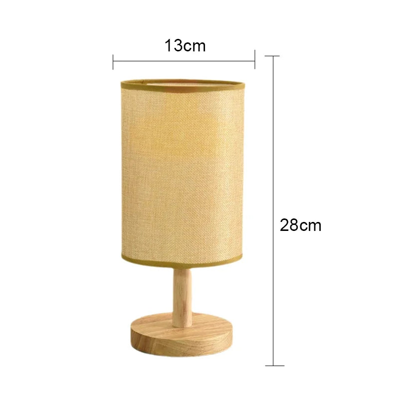Luminária de Cabeceira Minimalista em Tecido