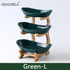 Cesta De Frutas Secas De Plástico Moderno Criativo, Prato de Lanche, Suporte De Bolo, Saladeira, Placa para Sala De Estar Em Casa, 2 ou 3 Camadas
