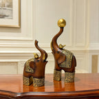 Escultura de Animal com Imitação de Madeira, Artesanato Criativo em Resina para Decoração de Quarto, Sala de Estar, Estudo, Entrada e Mesa