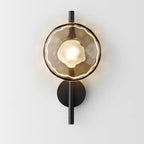 Nordic cinza branco vidro transparente 20cm luz de parede ouro preto metal lâmpada g9 para quarto salão restaurante corredor arandela
