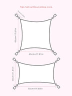 1 unidade de tecelagem com padrão de diamante em pilha em loop. Capa de almofada para sofás em quartos e salas de estar.