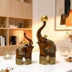 Escultura de Animal com Imitação de Madeira, Artesanato Criativo em Resina para Decoração de Quarto, Sala de Estar, Estudo, Entrada e Mesa