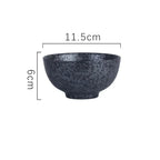 Japonês Retro Household Cerâmica Arroz Bowl, Restaurante e Home Louça, Comendo Pratos, Tigela de Sopa, 4,5 em