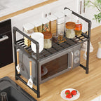 Organizador de Bancada Expansível para Micro-ondas