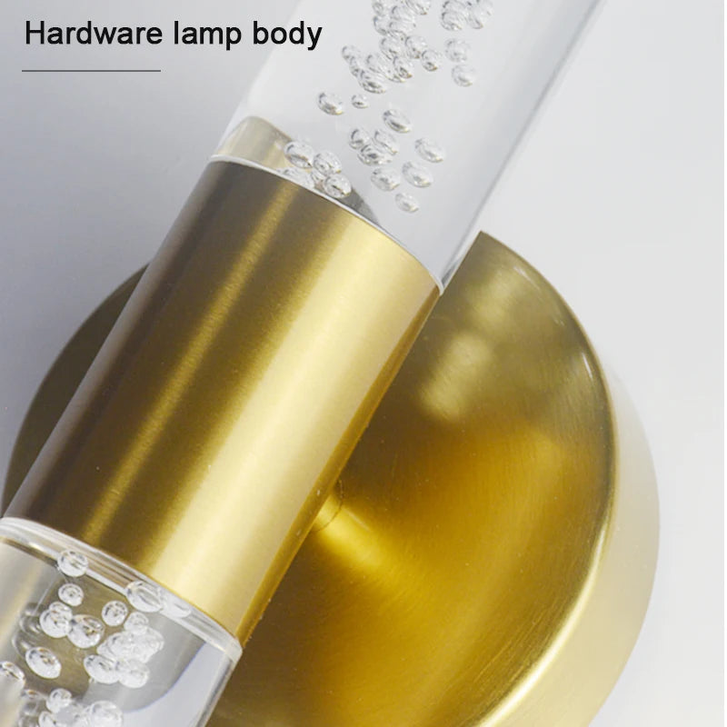 Luz de parede de luxo nórdico para decoração doméstica, lâmpada de parede interior, sala de estar, quarto, fundo de cabeceira