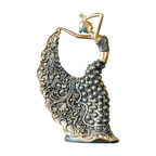 Peacock Dancer Modelo Escultura Cerâmica, Estátua De Arte Abstrata, Decoração De Atmosfera De Luxo, Home Sala De Estar