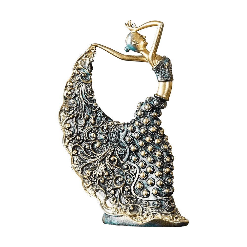 Peacock Dancer Modelo Escultura Cerâmica, Estátua De Arte Abstrata, Decoração De Atmosfera De Luxo, Home Sala De Estar