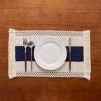 1/4/6 peças de Jogos Americanos Retangulares Estilo Fazenda, com Borlas Tecidas. Ideal para Decorar Mesas de Jantar e Cozinha