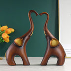 Escultura de Animal com Imitação de Madeira, Artesanato Criativo em Resina para Decoração de Quarto, Sala de Estar, Estudo, Entrada e Mesa
