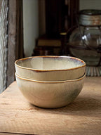 Bowl de Cerâmica Vintage com Bordas Irregulares