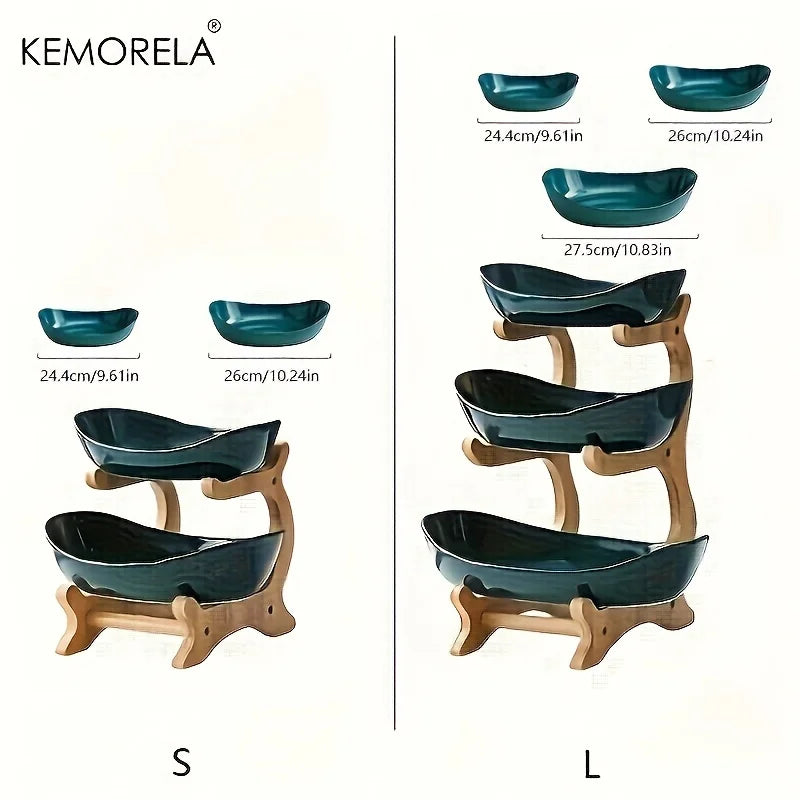 Cesta De Frutas Secas De Plástico Moderno Criativo, Prato de Lanche, Suporte De Bolo, Saladeira, Placa para Sala De Estar Em Casa, 2 ou 3 Camadas