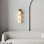 Luminárias de parede com bolas de acrílico brancas, com dimmer ajustável, metal dourado, para sala de estar, quarto, escadas, corredor, envio direto