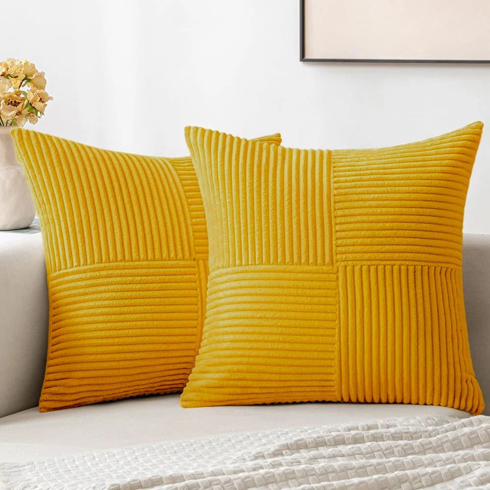 Ruggine boho decorativo lance travesseiro cobre 18x18 Polegada para sofá cama, fazenda outono decoração de casa, macio corss veludo retalhos