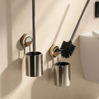 Escova Sanitária Inox com Suporte de Ventosa