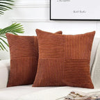 Estilo simples poliéster capa de almofada listra capa de almofada branco bege rosa cor sólida fronha para sofá sala estar decoração casa