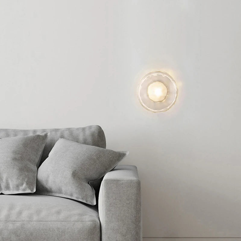 Nordic cinza branco vidro transparente 20cm luz de parede ouro preto metal lâmpada g9 para quarto salão restaurante corredor arandela