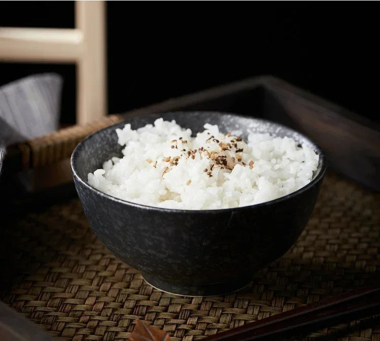 Japonês Retro Household Cerâmica Arroz Bowl, Restaurante e Home Louça, Comendo Pratos, Tigela de Sopa, 4,5 em