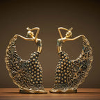 Peacock Dancer Modelo Escultura Cerâmica, Estátua De Arte Abstrata, Decoração De Atmosfera De Luxo, Home Sala De Estar