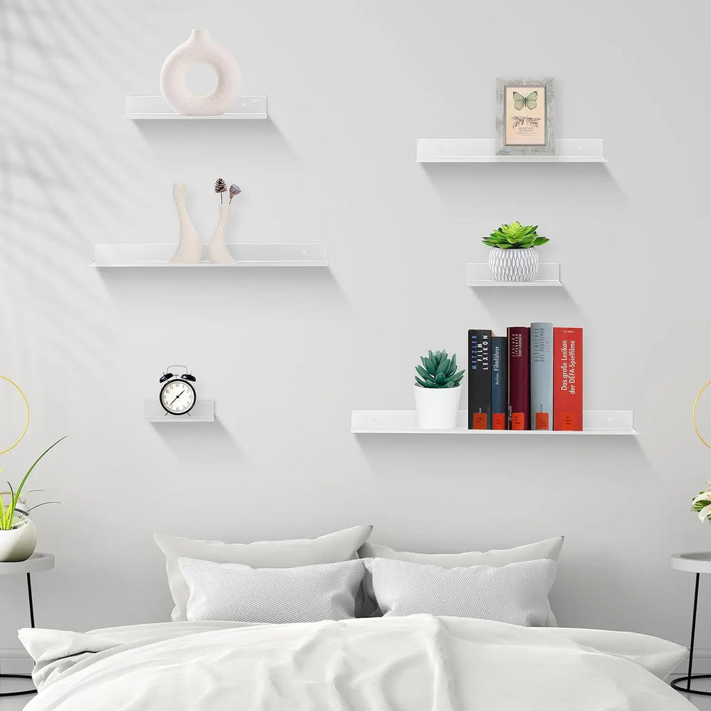 Prateleira flutuante para banheiro, armazenamento de perfuração, rack de parede, organizador de casa, ferragens, armário, cozinha, acessórios de banheiro