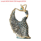 Peacock Dancer Modelo Escultura Cerâmica, Estátua De Arte Abstrata, Decoração De Atmosfera De Luxo, Home Sala De Estar