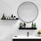 Prateleira flutuante para banheiro, armazenamento de perfuração, rack de parede, organizador de casa, ferragens, armário, cozinha, acessórios de banheiro