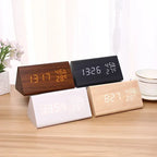 Led estudante despertador simples relógio de parede exibição temperatura controle som relógio mesa desktop decoração casa jardim