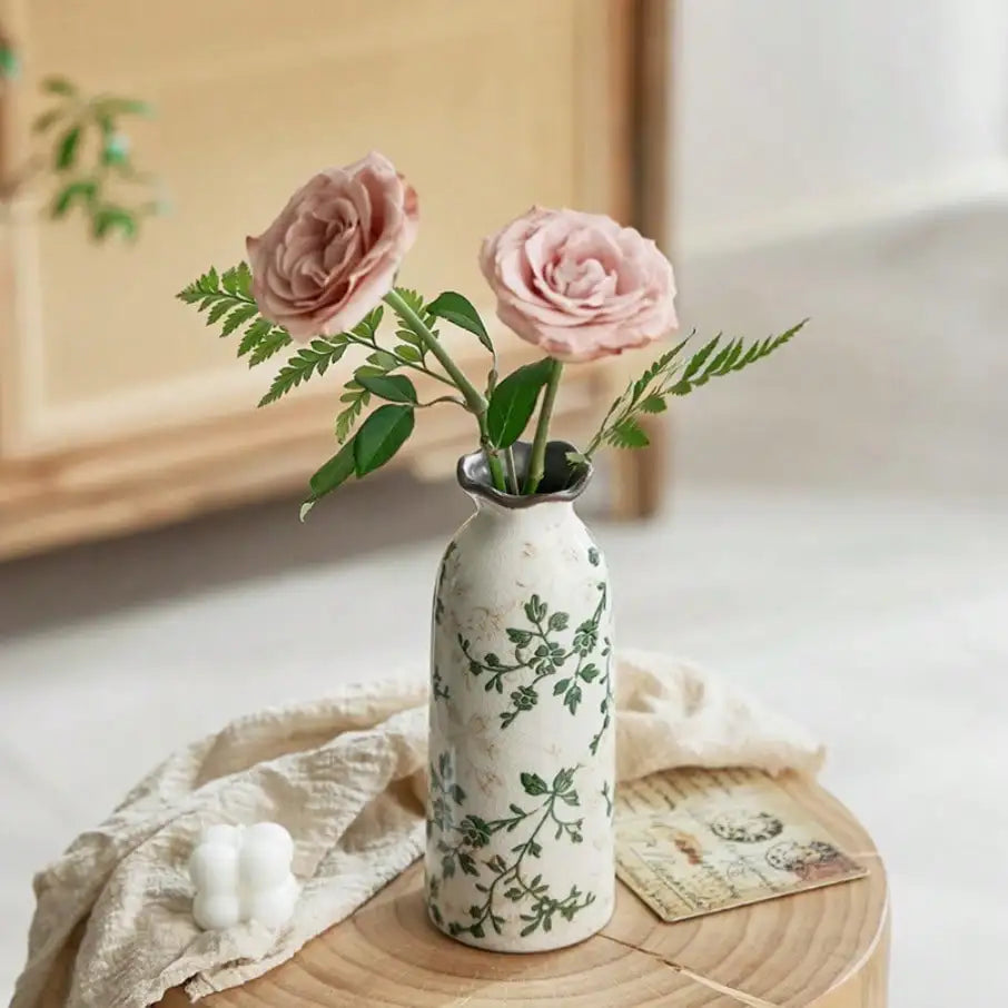 Crackle vaso de flores cerâmica hidropônico decoração de mesa arranjo floral presentes do dia dos namorados presente de formatura de aniversário